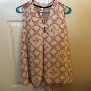 Burgundy and Creme Shirt